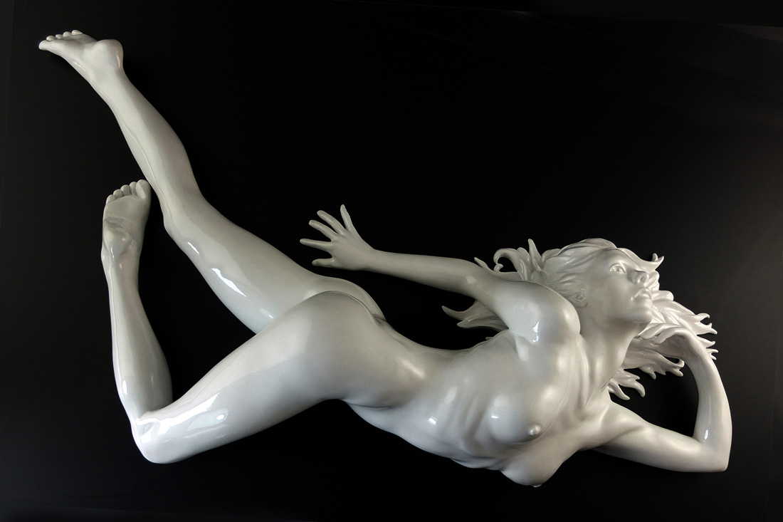 Yves Pires - Sculptures : Down II Nacrée