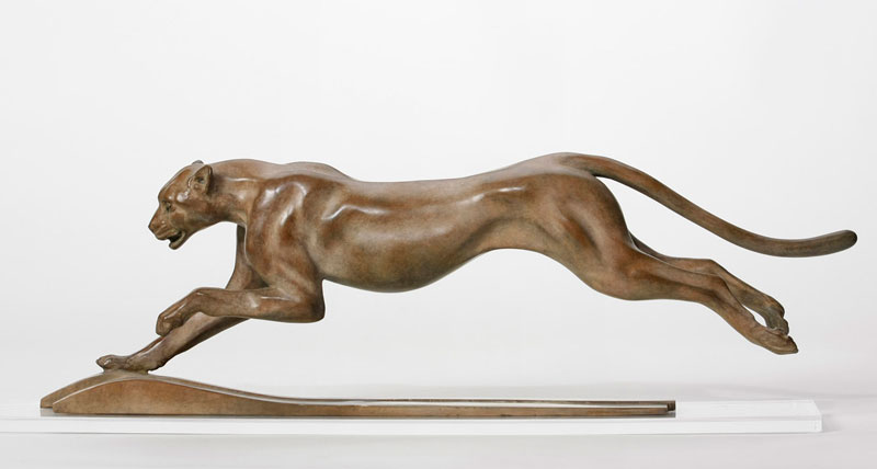 Yves Pires - Sculptures : Le guépard Avant